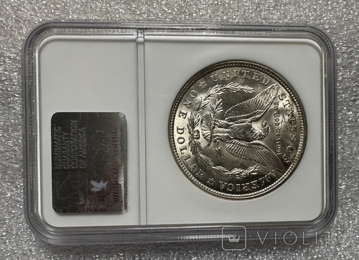 Долар Моргана 1921 слаб NGC MS-64 Америка США, фото №13