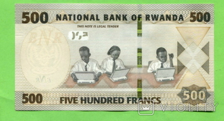 Руанда 500 франков 2019, фото №3