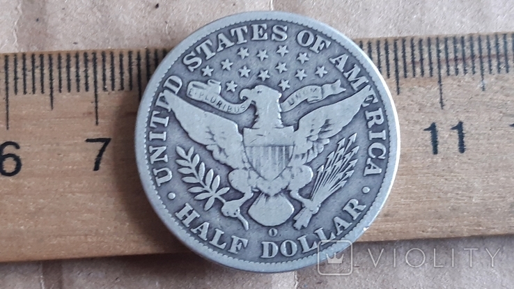  HALF DOLLAR. 1908 год. Серебро., фото №7