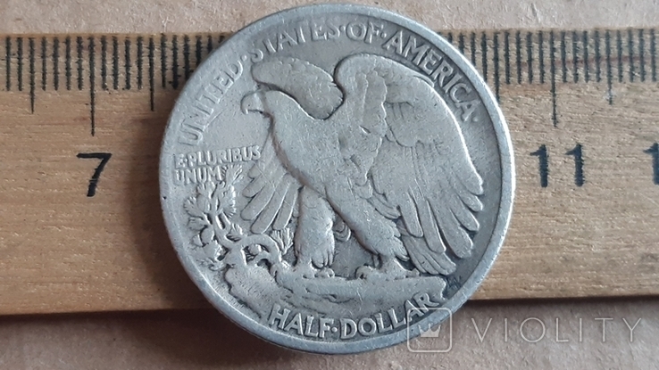 HALF DOLLAR. 1918 год. Серебро., фото №6