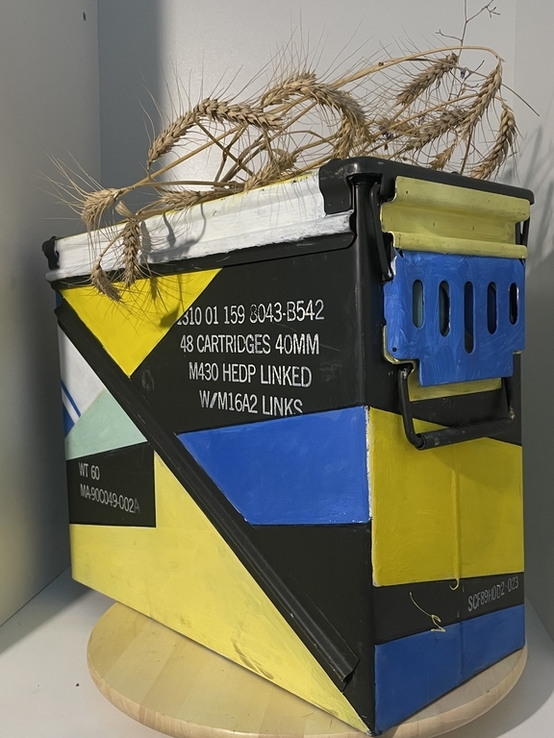 Коробка з під БК для автоматичного гранатомету для МК19 , привезена з Авдіївки, photo number 2