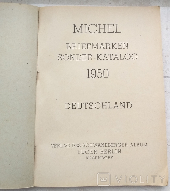 Каталог Michel Briefmarken Sonder-katalog 1950 Deutschland, фото №3