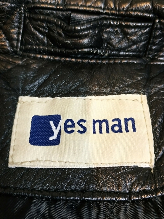 Куртка утеплена шкіряна чоловіча YES MAN натуральна шкіра p-p М(ближче до L-XL), фото №9