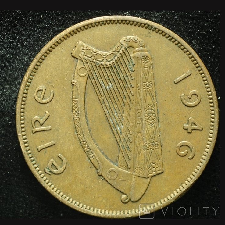 Ирландия 1 пенни 1946, фото №2
