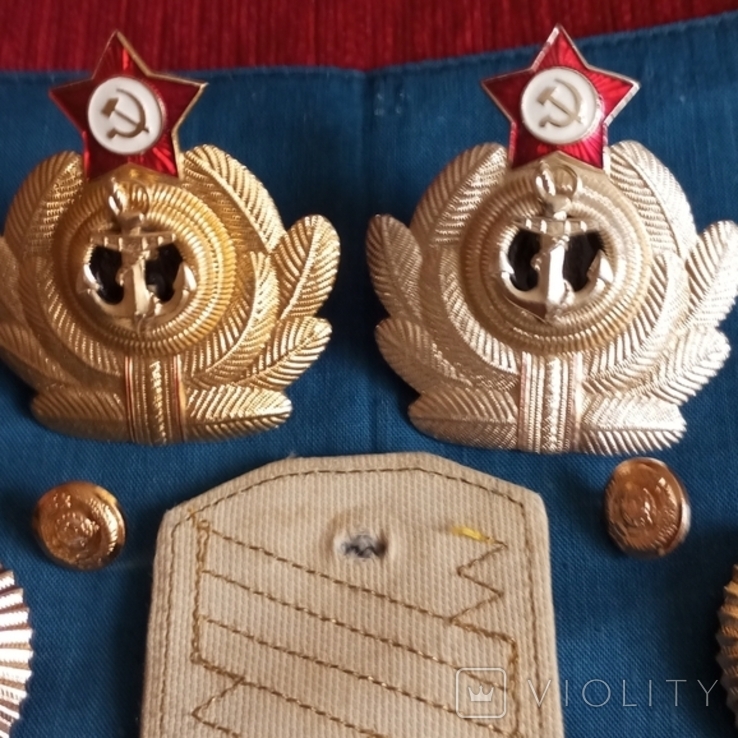 ВМФ: погон " Адмирал ", кокарды, пуговицы, эмблемы, фото №4