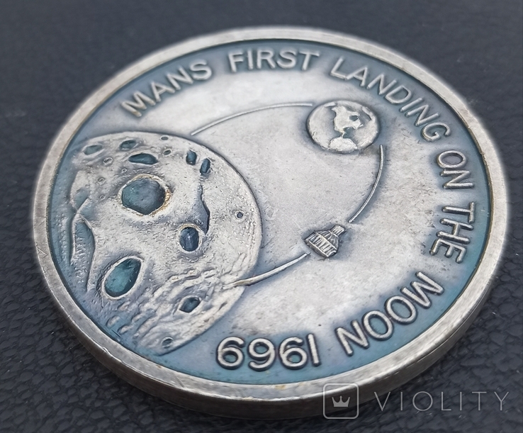 Медаль "Висадка людини на місяць", Аполлон 11, фото №2