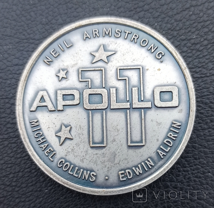 Медаль "Висадка людини на місяць", Аполлон 11, фото №3
