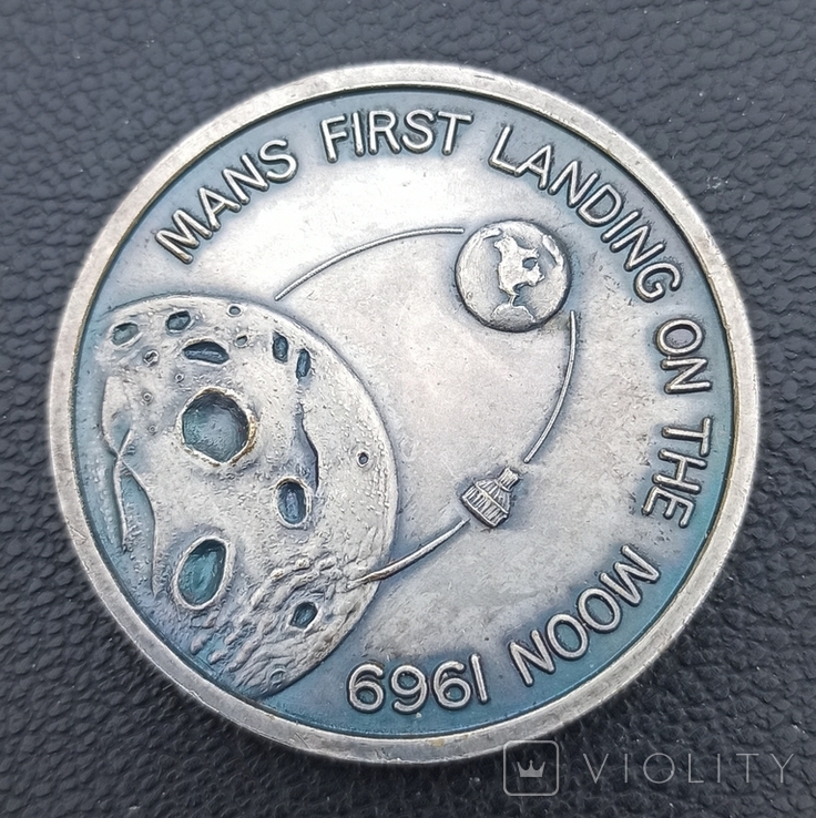 Медаль "Висадка людини на місяць", Аполлон 11, фото №4