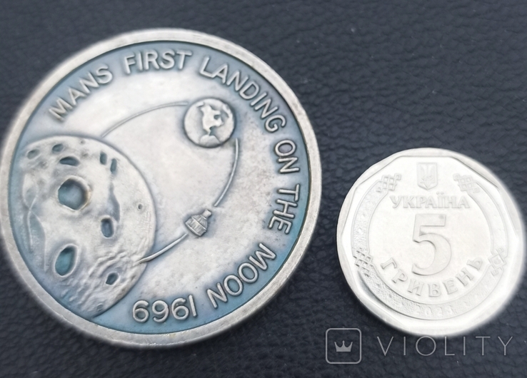 Медаль "Висадка людини на місяць", Аполлон 11, фото №5