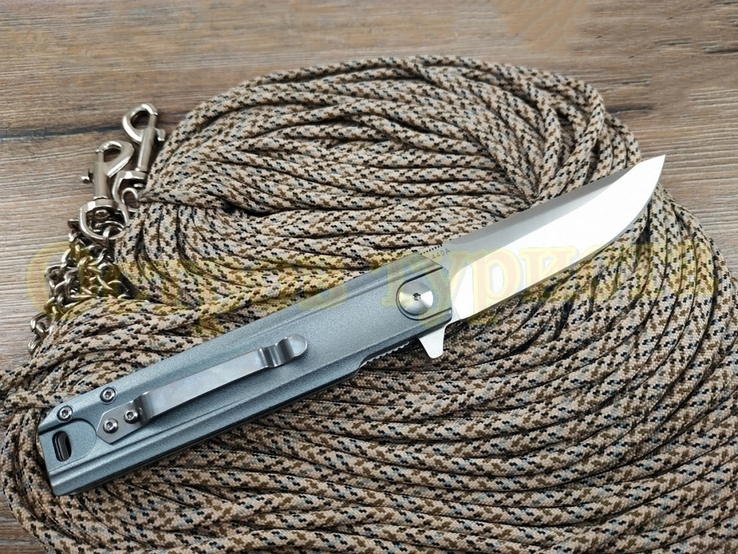 Нож складной Boker Magnum Aluminium 440A на подшипнике клипса реплика, фото №2