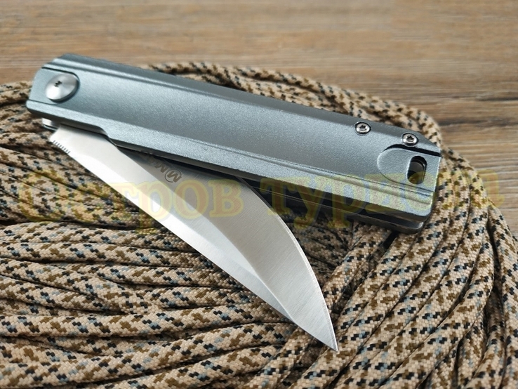 Нож складной Boker Magnum Aluminium 440A на подшипнике клипса реплика, фото №4