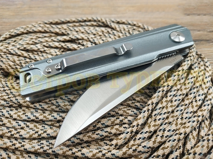 Нож складной Boker Magnum Aluminium 440A на подшипнике клипса реплика, фото №5