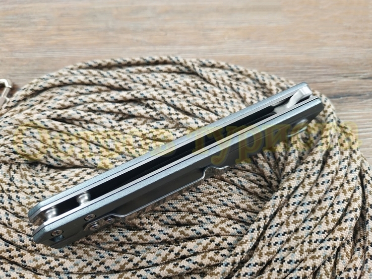 Нож складной Boker Magnum Aluminium 440A на подшипнике клипса реплика, фото №9