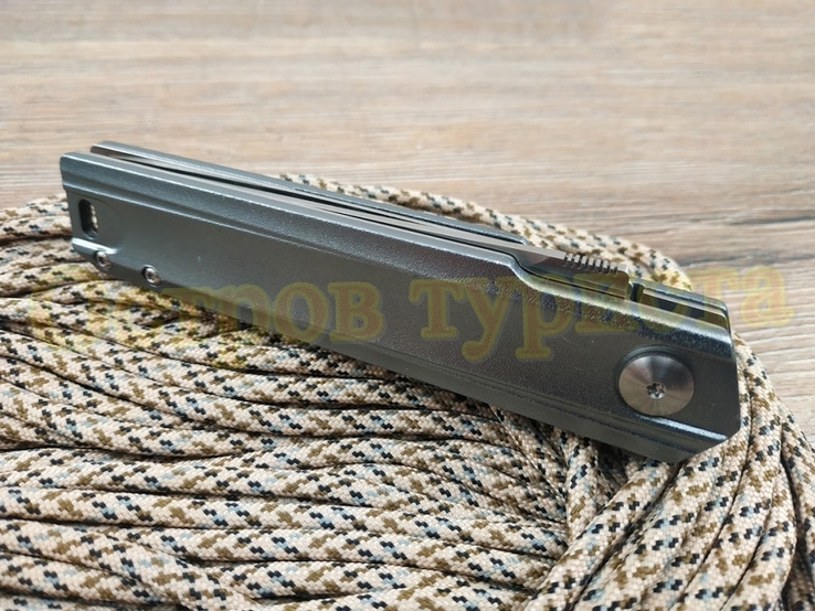 Нож складной Boker Magnum Aluminium 440A на подшипнике клипса реплика, фото №10