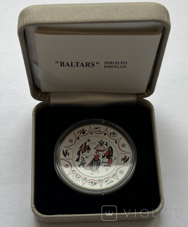 5 евро 2016 Латвия "Балтарс" фарфор (серебро), фото №2