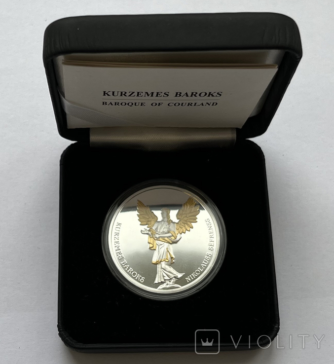 5 евро 2014 Латвия "Курляндское барокко" (серебро), фото №2
