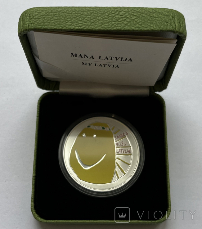 5 евро 2018 Латвия "Моя Латвия" (серебро), фото №2