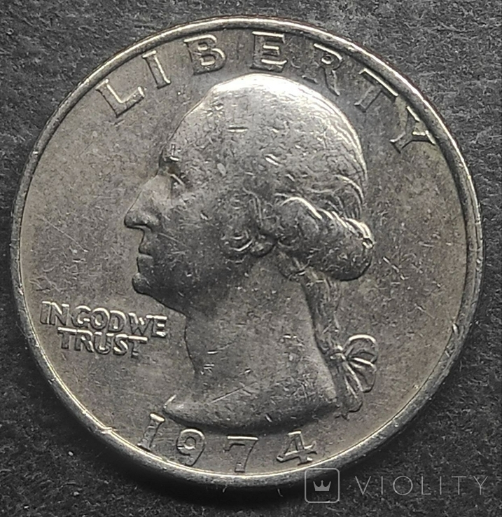 1/4 доллара 1974 года, фото №3