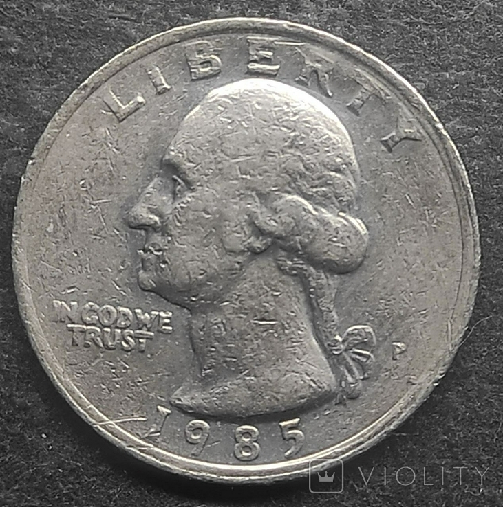 1/4 доллара 1985 года, фото №3