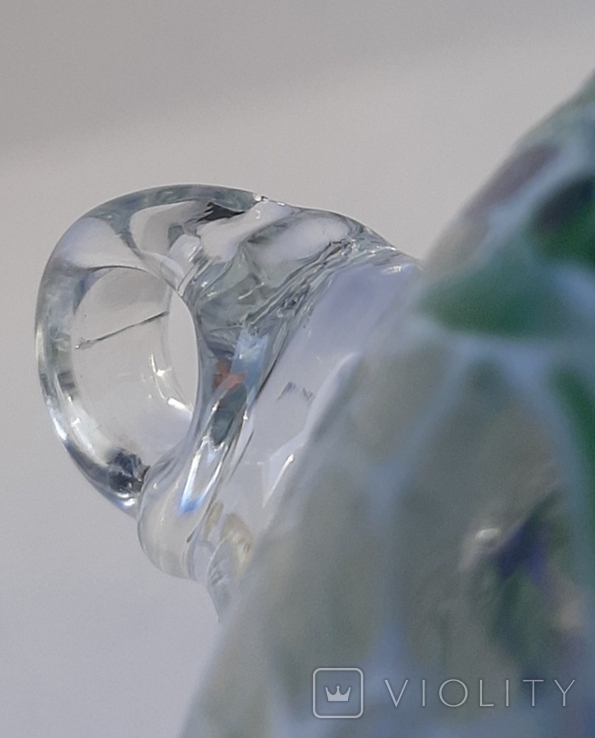 Художня декоративна видувна скляна підвісна куля вітраж ручної роботи, фото №13