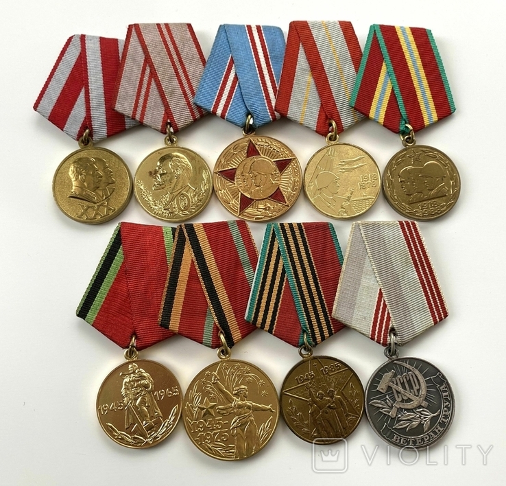 Медалі "ХХХ та 40 лет ВС". Комплект ювілейних медалей., фото №2