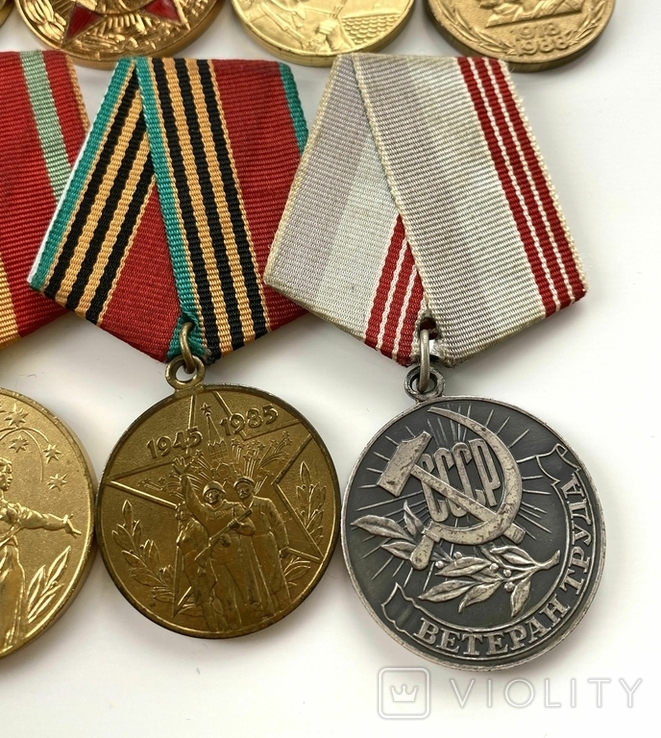 Медалі "ХХХ та 40 лет ВС". Комплект ювілейних медалей., фото №7