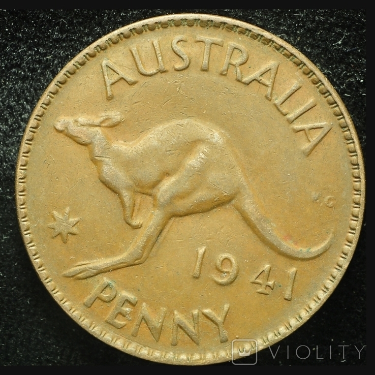 Австралия 1 пенни 1941, фото №2