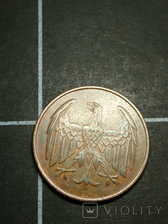 Німеччина 4 пфенніга 1932 А, фото №3
