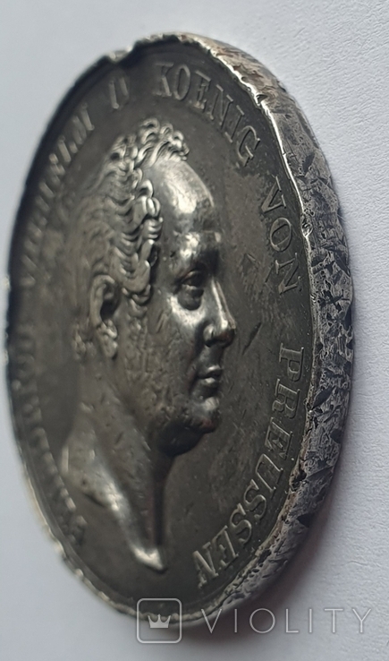  Старинна Срібна Настільна медаль FRIEDRICH WILHELM IV. 50.7гр., фото №10