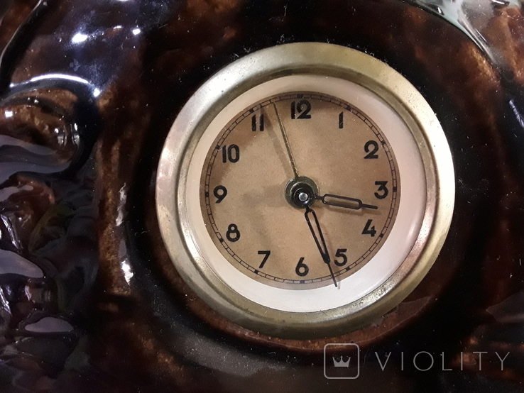 Керамічних ( майоліка ) Камінний годинник Німеччина полювання, фото №4