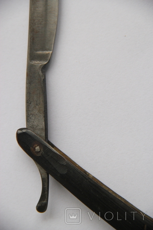 Опасная бритва в чехле Best silver steel Razor A.B. №8839 Solingen, фото №7