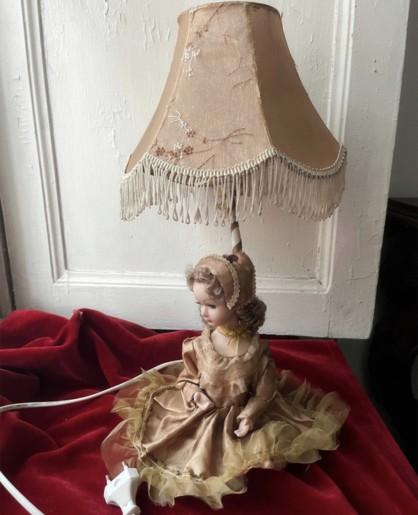  лампа/світильник із порцеляновою лялькою, фото №6