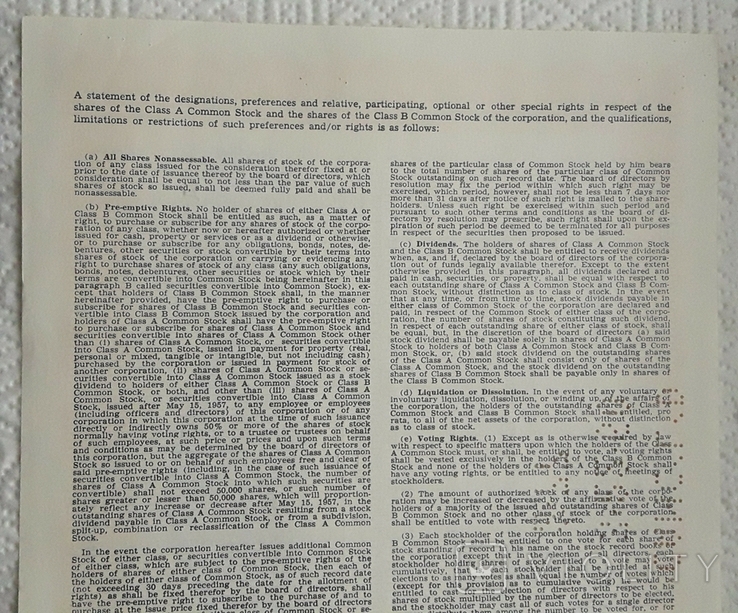 Сертифікат виробника цементу в США 1957 року на 100 акцій, фото №7
