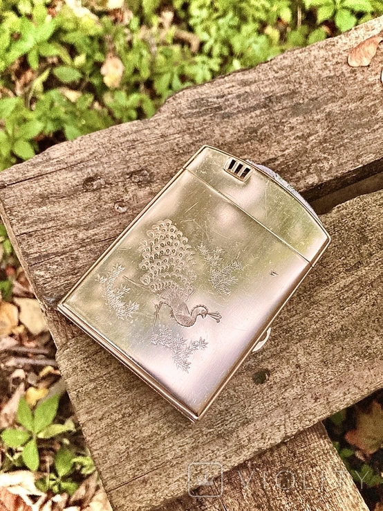 Chinese cigarette case with gasoline lighter, photo number 2