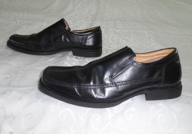Туфлі чоловічі шкіряні чорні лофери 42 розмір, фото №5