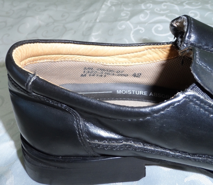 Туфлі чоловічі шкіряні чорні лофери 42 розмір, фото №9