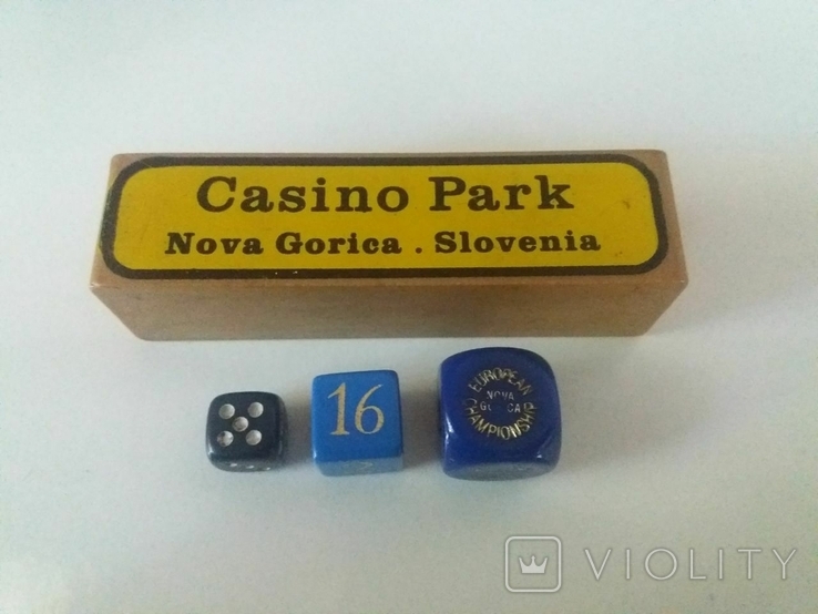 Игральные кости Футляр Casino Park Nova Gorica Slovenia, фото №3