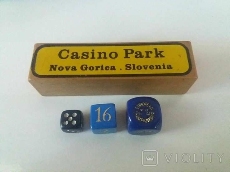 Игральные кости Футляр Casino Park Nova Gorica Slovenia, фото №11