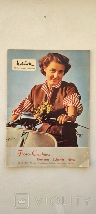 Журнал Klick 1954г. о фотоаппаратах и фотографии, Германия., фото №2