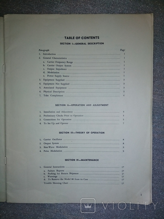 Генератор сигналов, инструкция по эксплуатации, измерения, схемы. Америка,Нью-джерси 1955г, фото №5