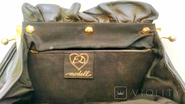 Жіноча сумочка E.D Modell вінтажна натуральна шкіра США на ebay 100, фото №3