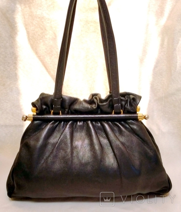 Жіноча сумочка E.D Modell вінтажна натуральна шкіра США на ebay 100, фото №2