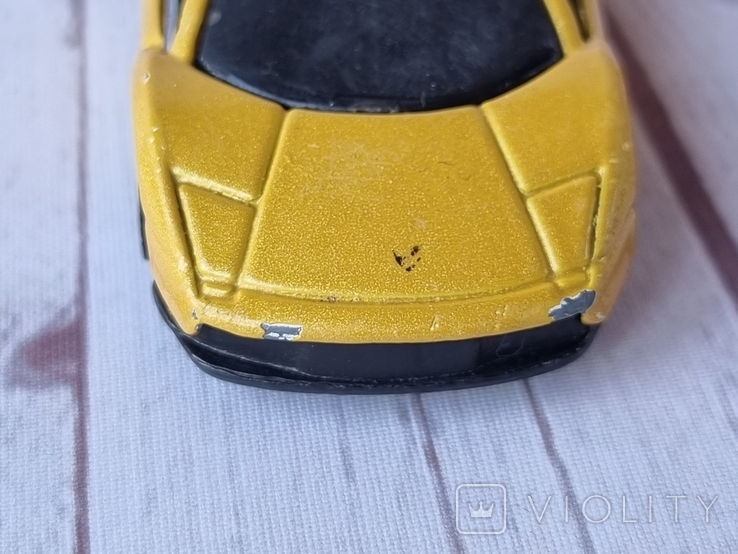 Maisto Lamborghini Murcielago Литий під тиском жовтий автомобіль Масштаб 1:64, фото №3