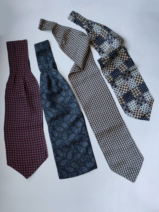 Шовковий галстук краватка Аскот, фото №9