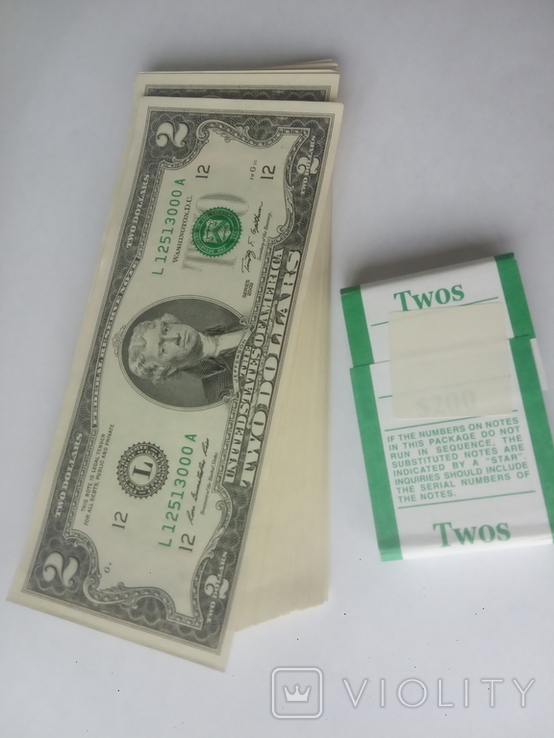 2 доллара США 2009 1 шт Сан Франциско Калифорния, фото №2