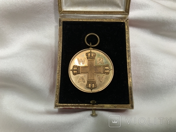 Медаль Червоного Хреста 3 го ступеня Fr Verdienste um das Rothe Kreuz Пруссія, фото №3