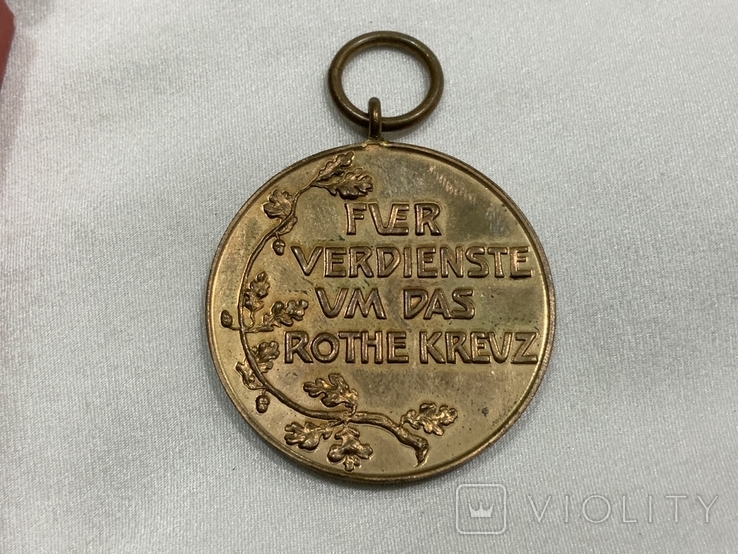 Медаль Червоного Хреста 3 го ступеня Fr Verdienste um das Rothe Kreuz Пруссія, фото №4