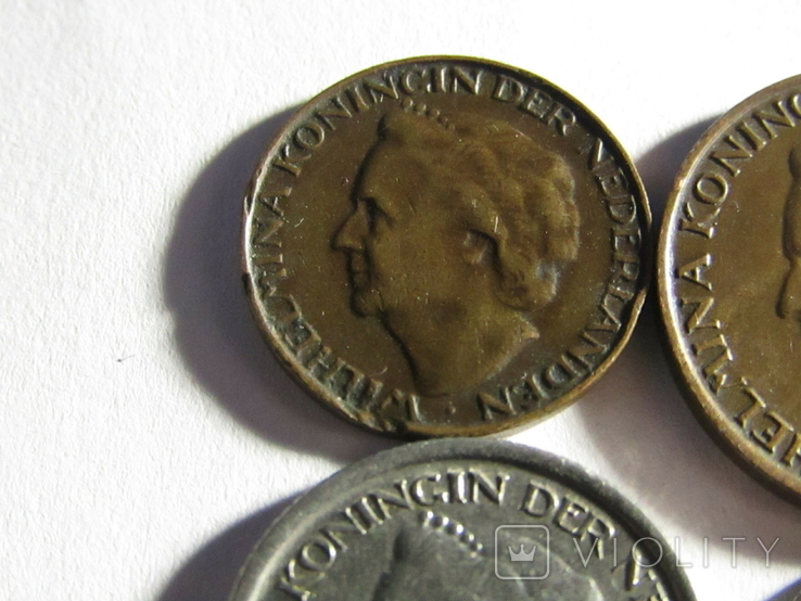 1, 5, 10, 25 центів 1948 Нідерланди, фото №11