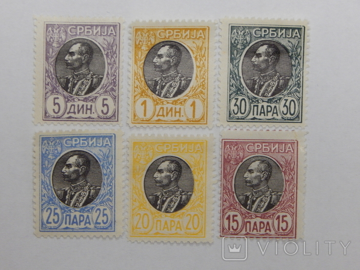 6 марок Сербии