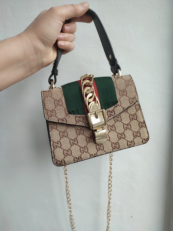 Маленька жіноча сумка сумочка клатч Gucci, photo number 8